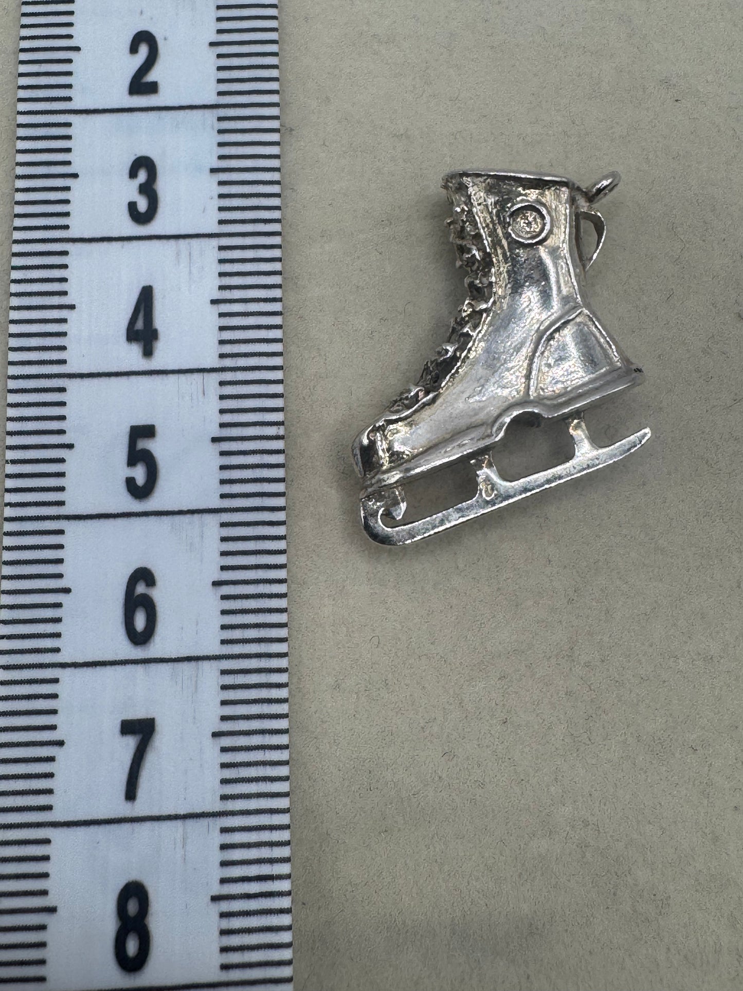 Stirling Silver Ice Skate Charm