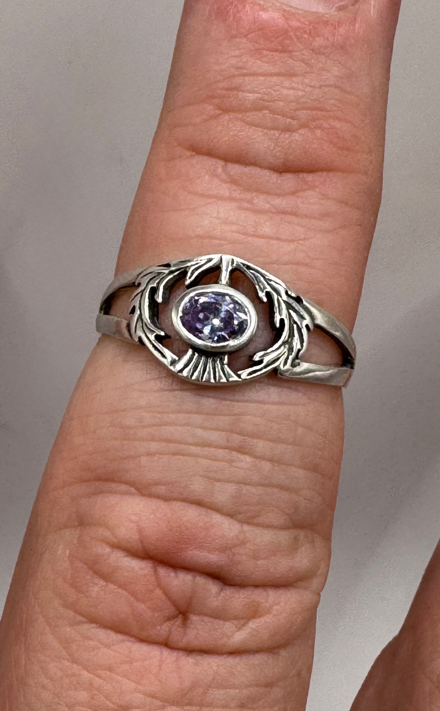 Stirling Silver Tanzanite Ring