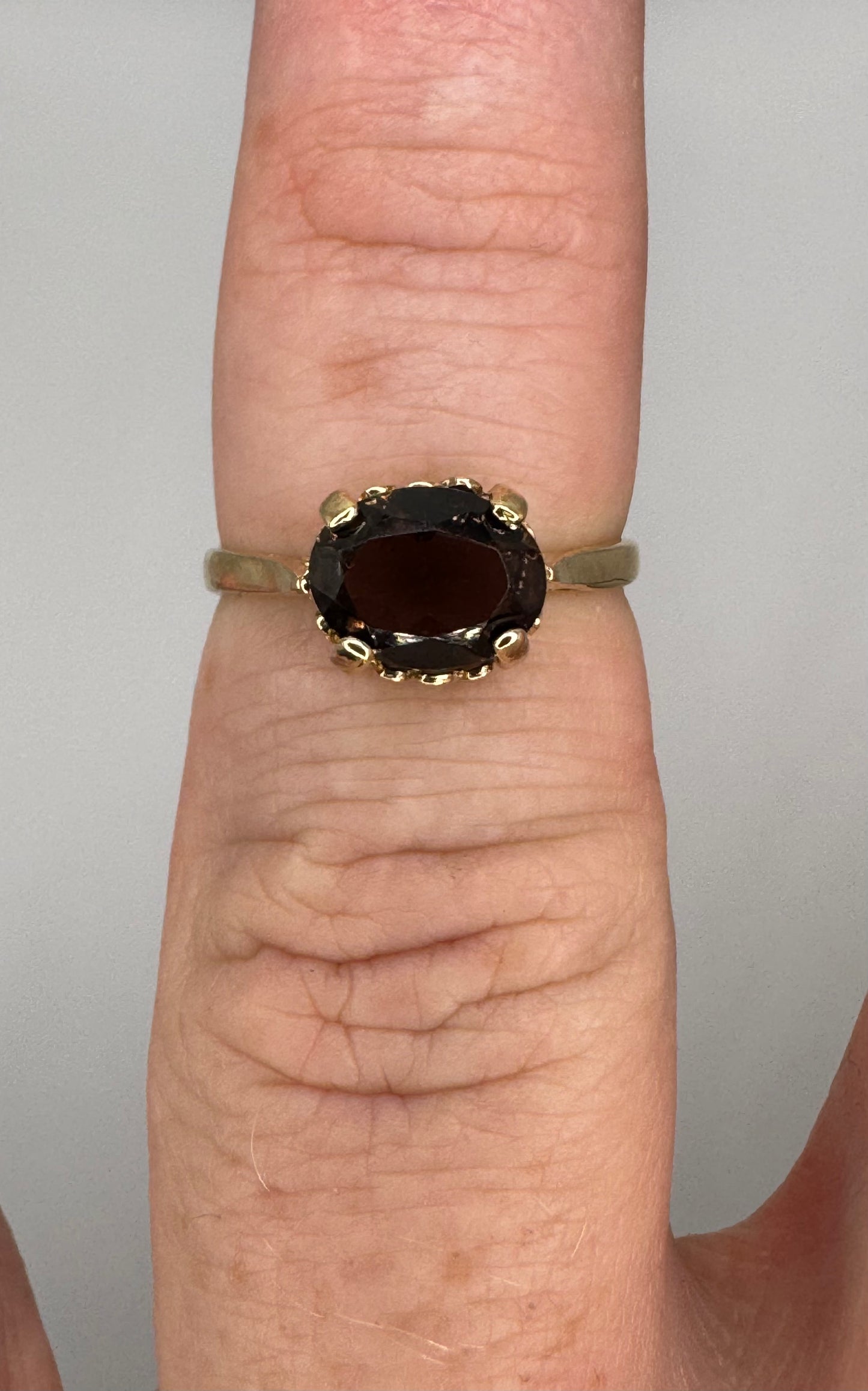 9ct Gold Smokey Quartz Ring