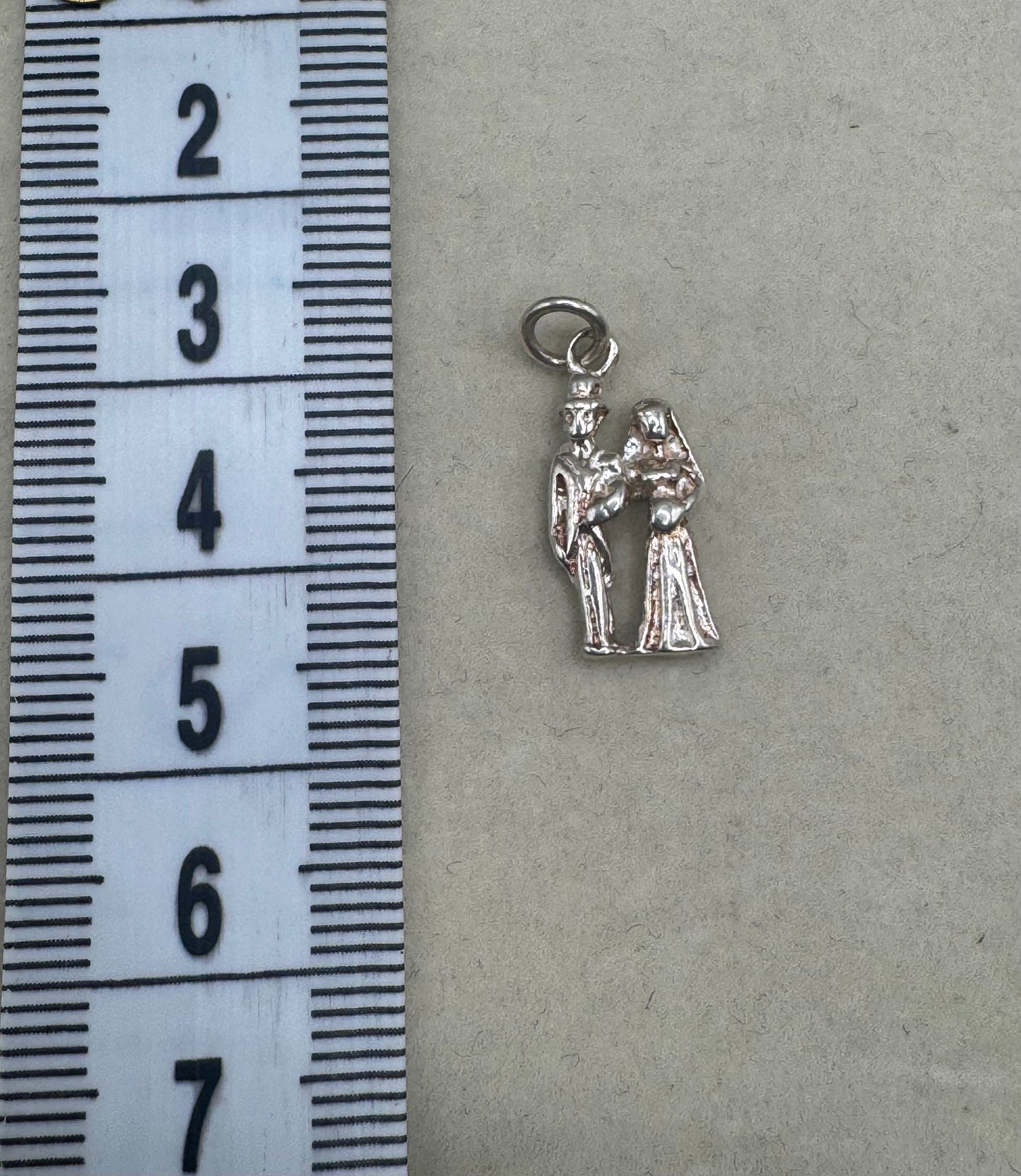 Stirling Silver bride & Groom Charm