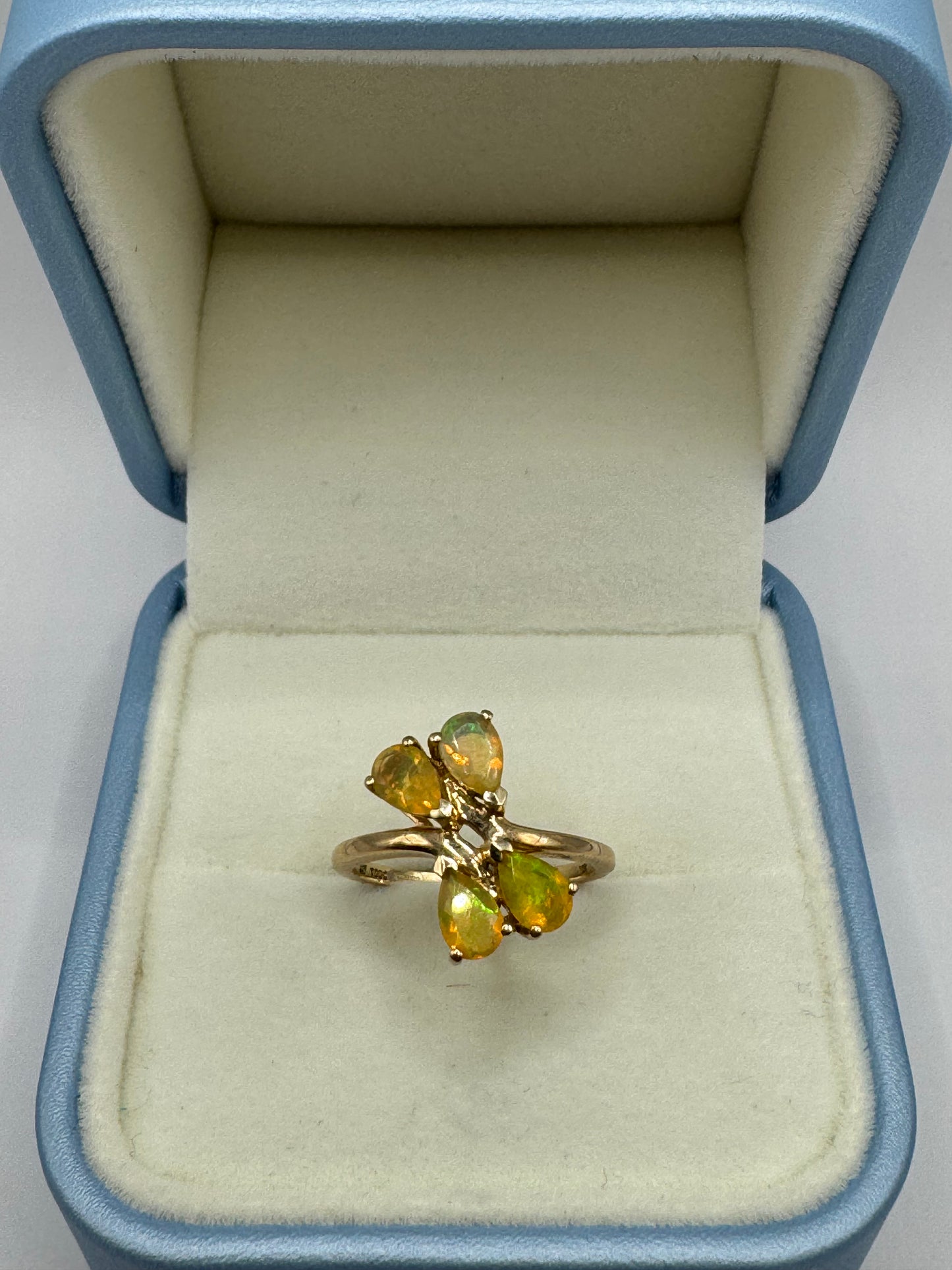 9ct Gold Yellow Opal Ring