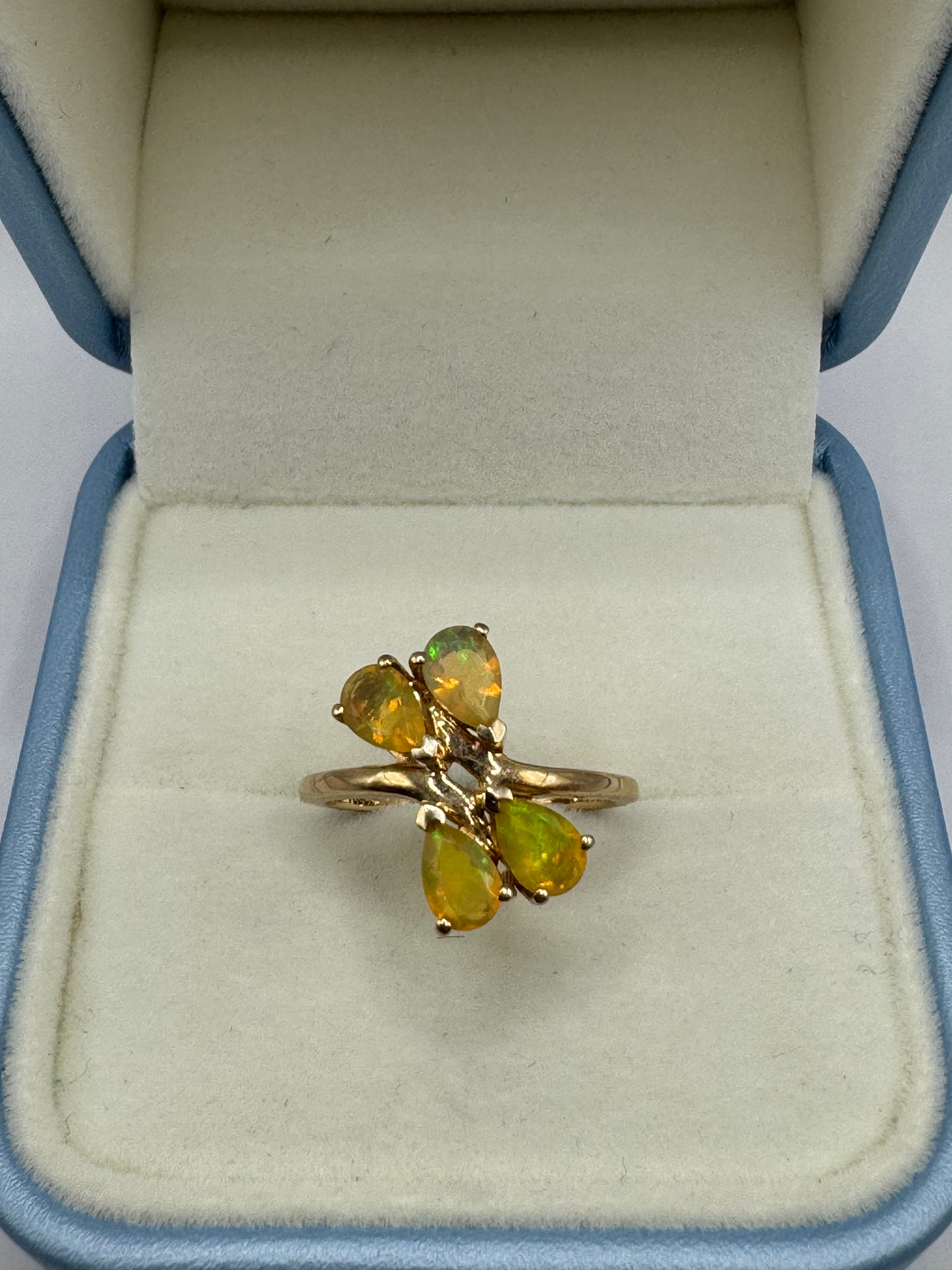 9ct Gold Yellow Opal Ring