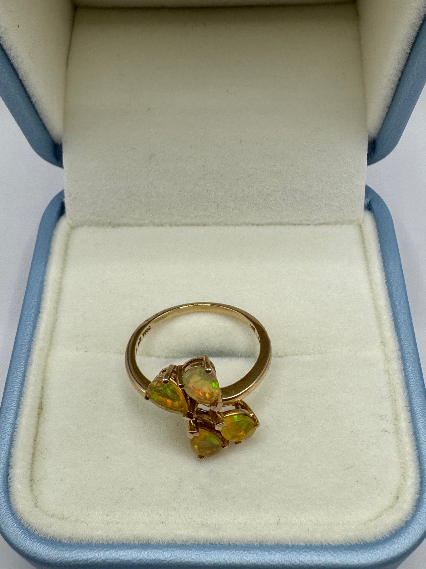 9ct Gold Yellow Opal Ring