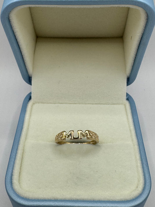 9ct Gold Mum Ring