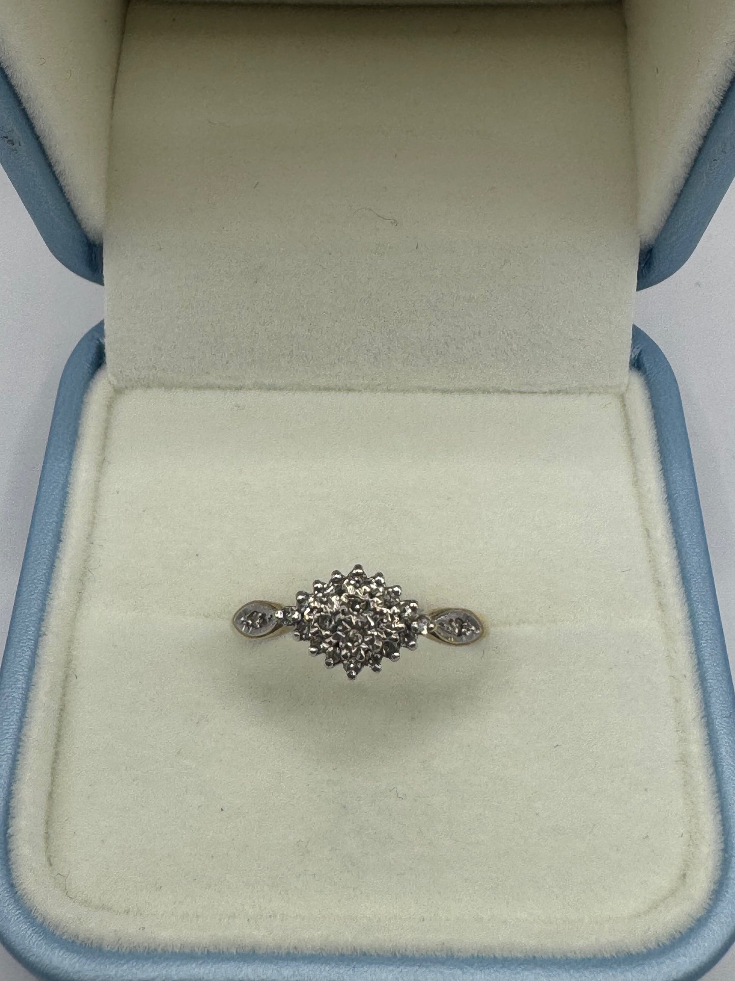 9ct Gold Diamond Cluster Ring