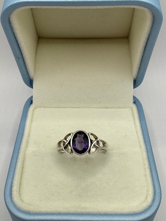Stirling Silver Amethyst Ring