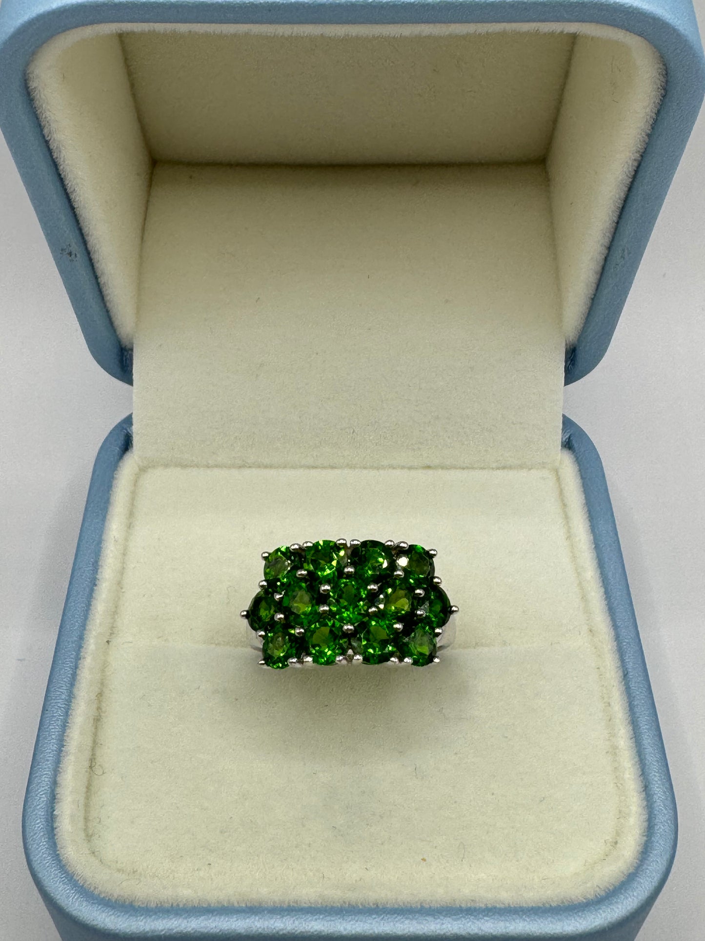 Stirling Silver Diopside Ring