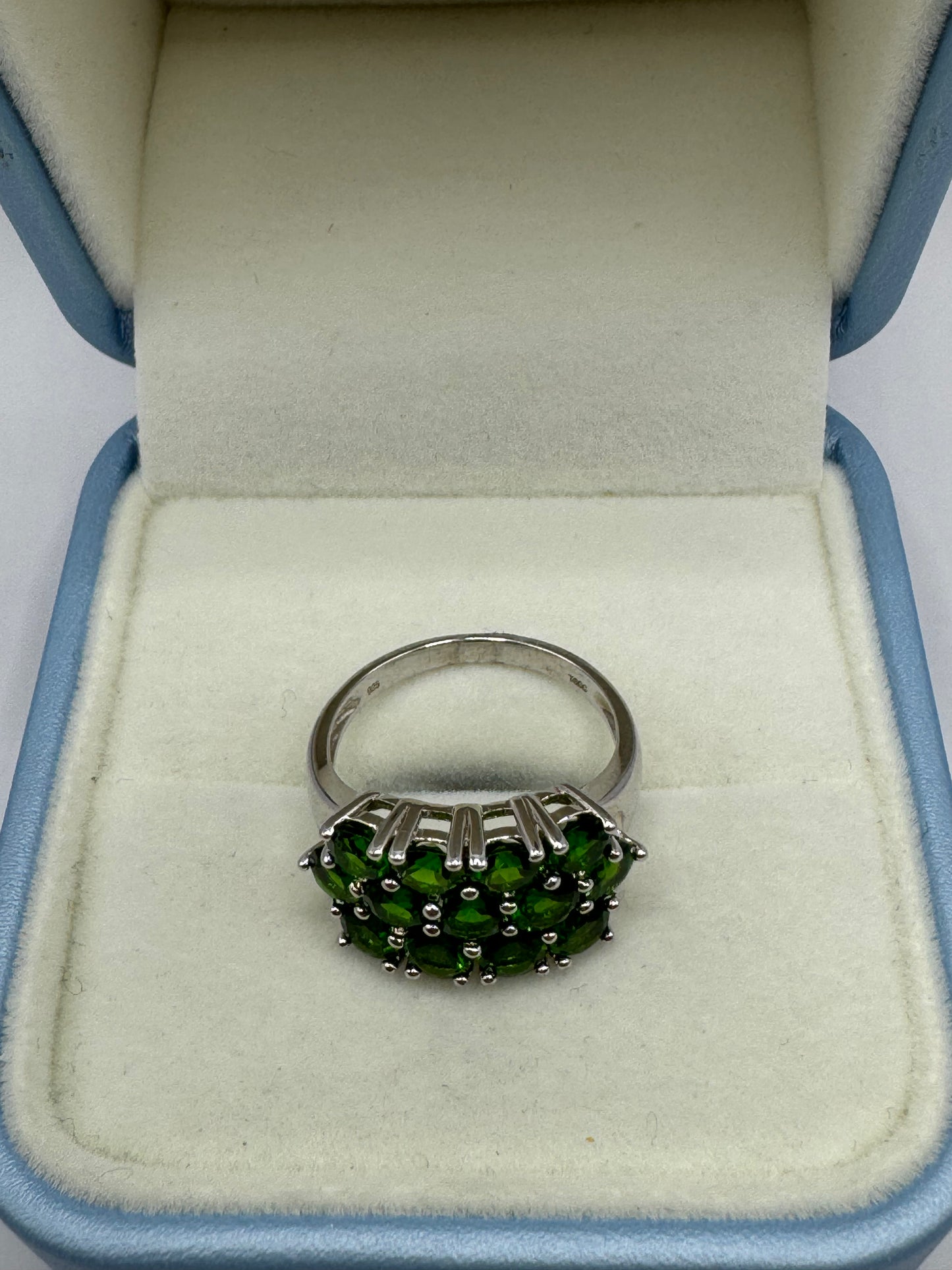 Stirling Silver Diopside Ring