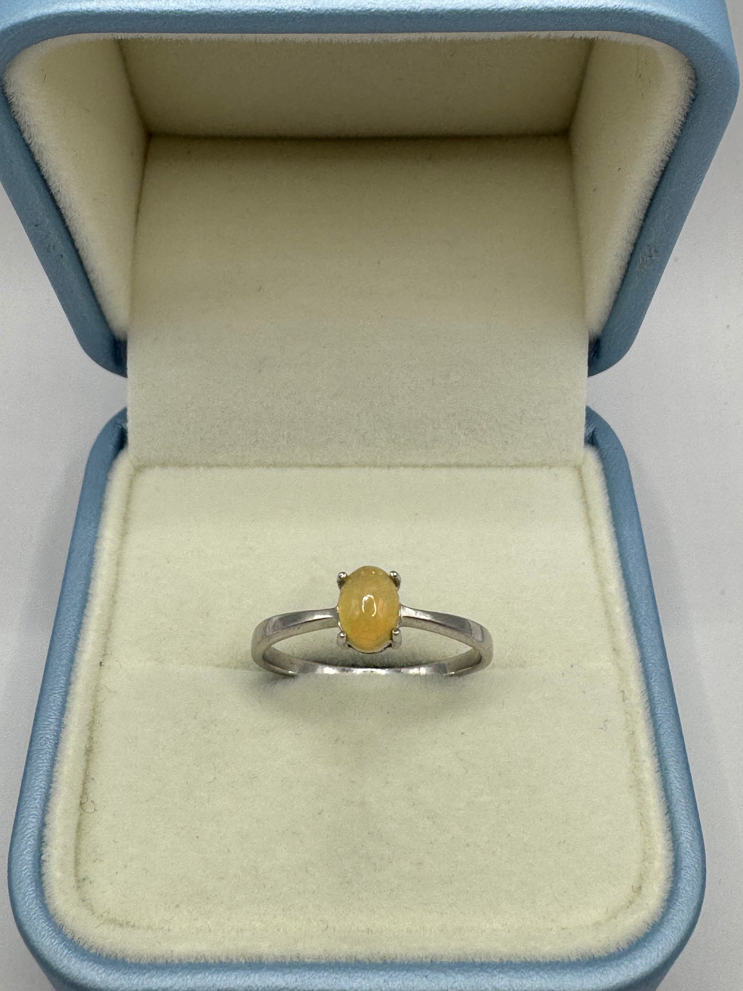 Stirling Silver Opal Ring