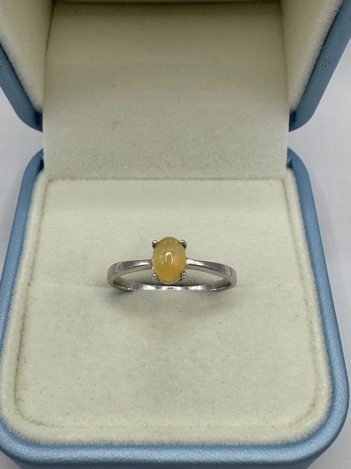 Stirling Silver Opal Ring