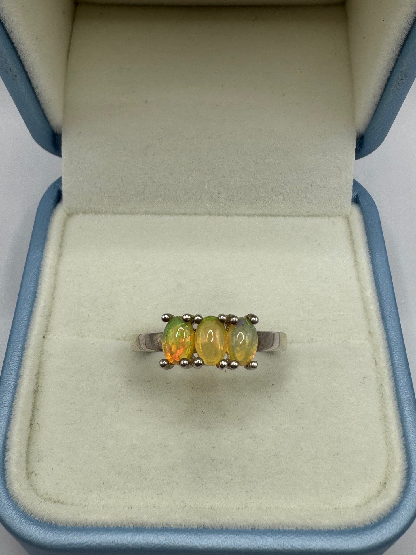 Stirling Silver opal Ring