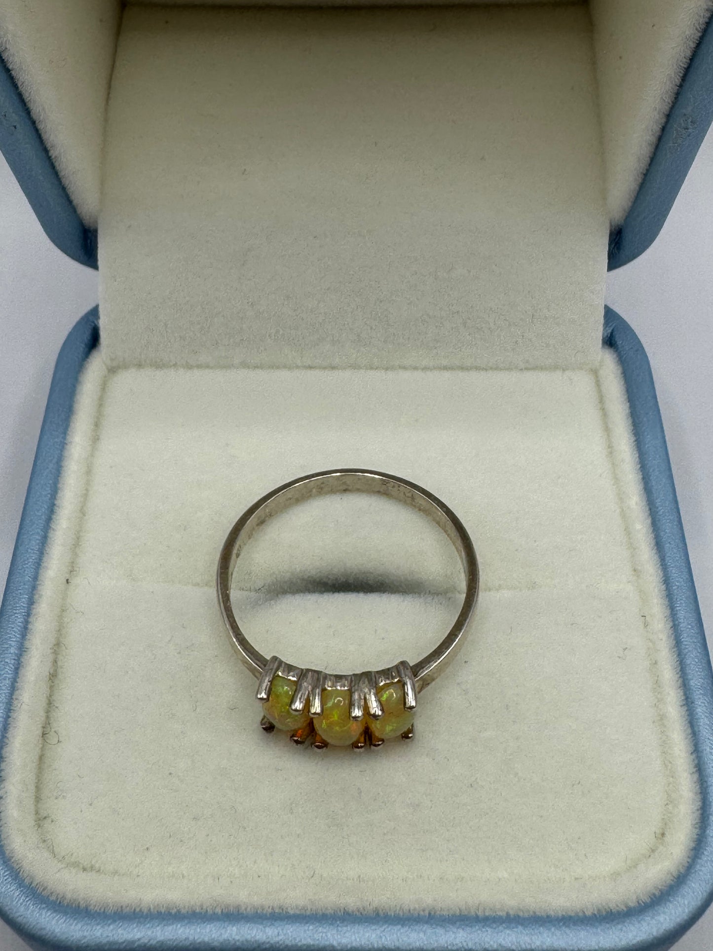 Stirling Silver opal Ring