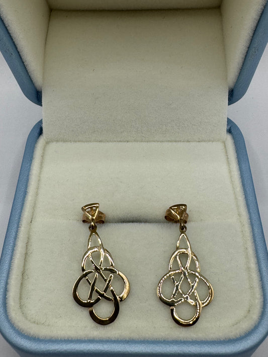 9ct Gold Celtic Earrings