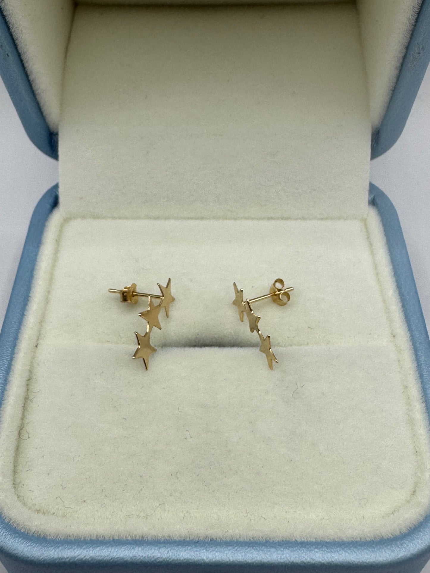 9ct Gold Star Earrings