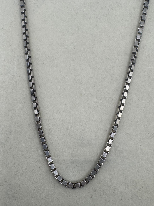 Stirling Silver Box Chain. 24 inch