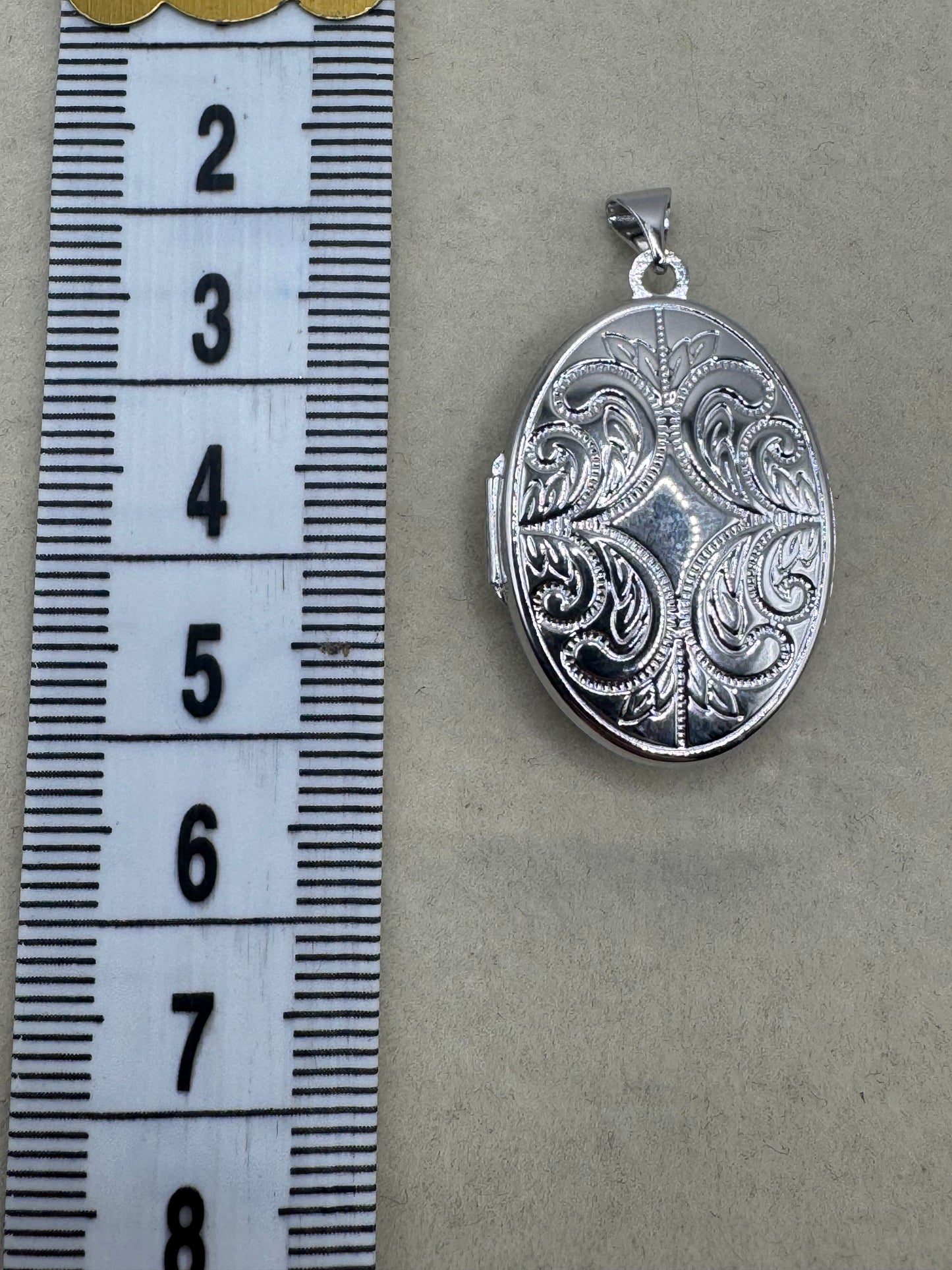 Stirling Silver Engraved Locket