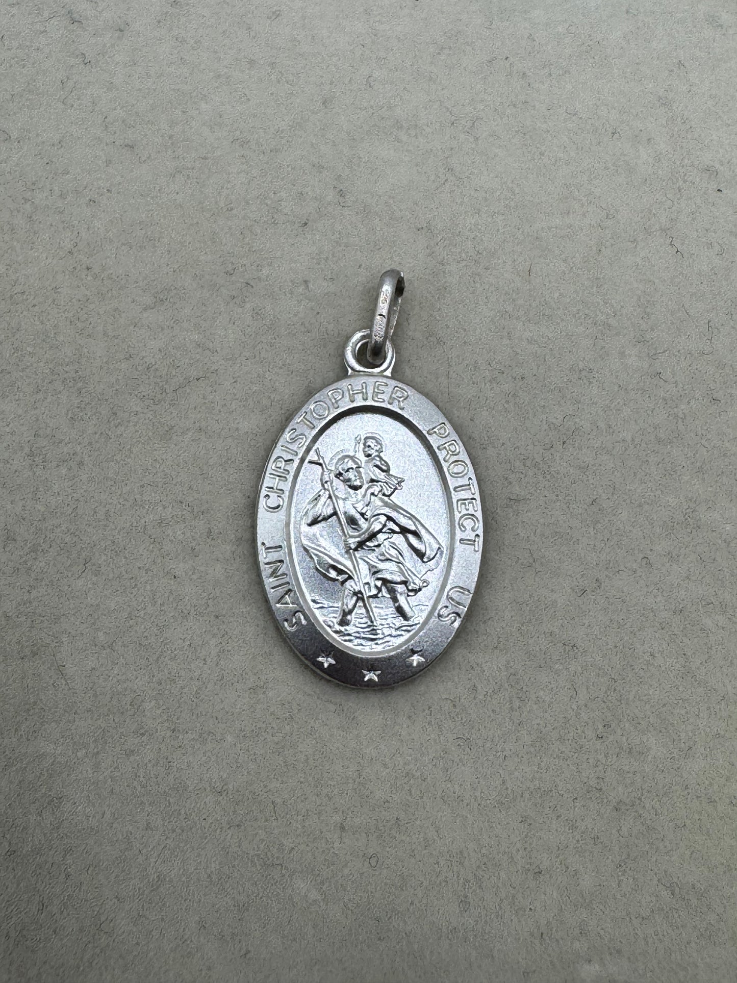 Stirling Silver St Christopher Pendant