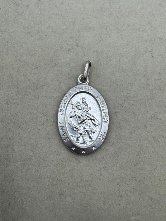 Stirling Silver St Christopher Pendant