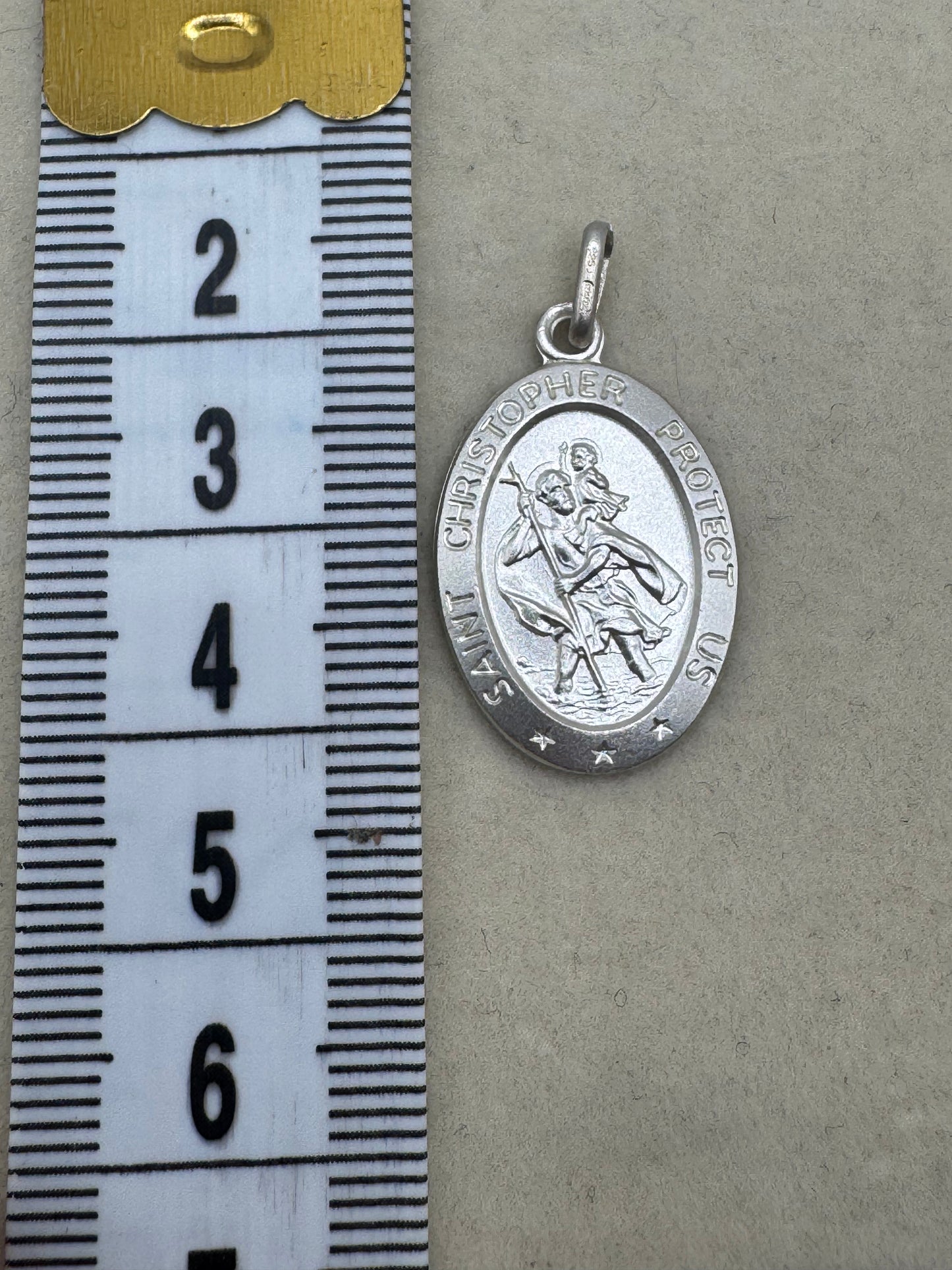 Stirling Silver St Christopher Pendant