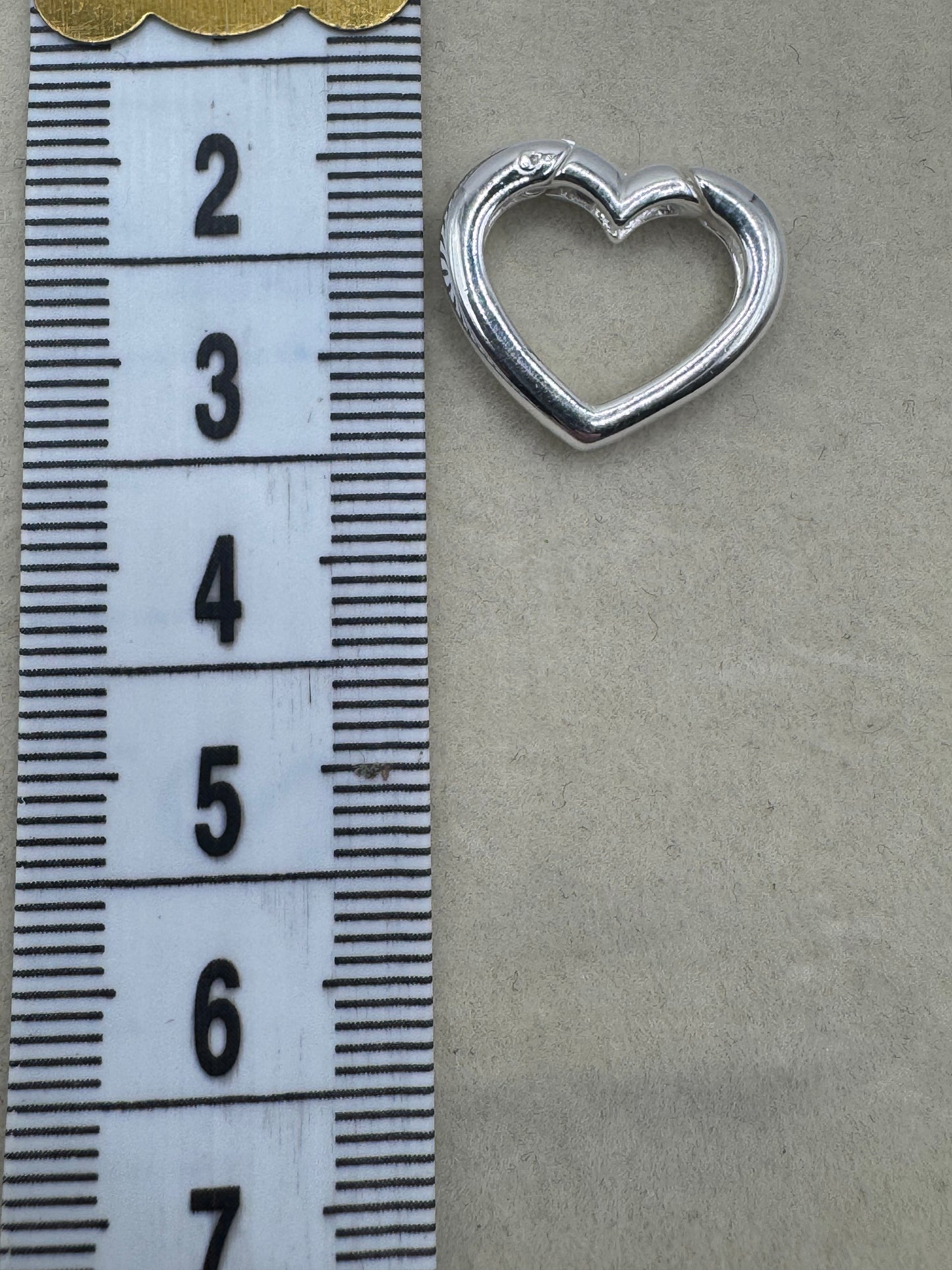 Stirling Silver Heart Clasp