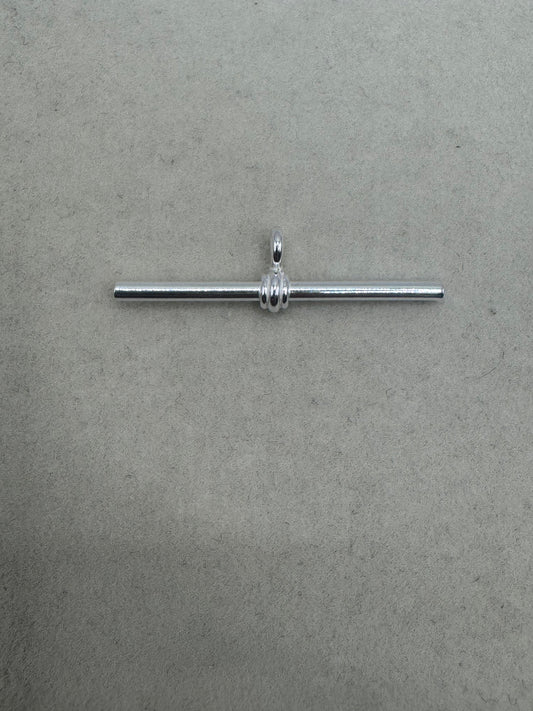 Stirling Silver T- Bar Pendant