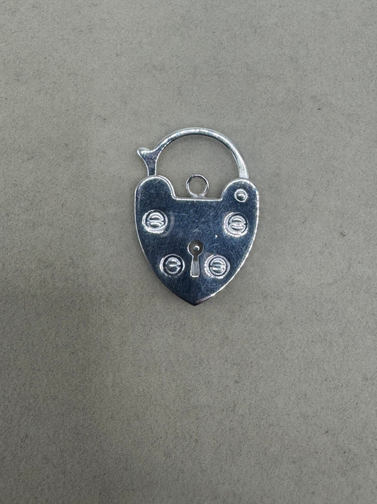 Stirling Silver Heart Padlock