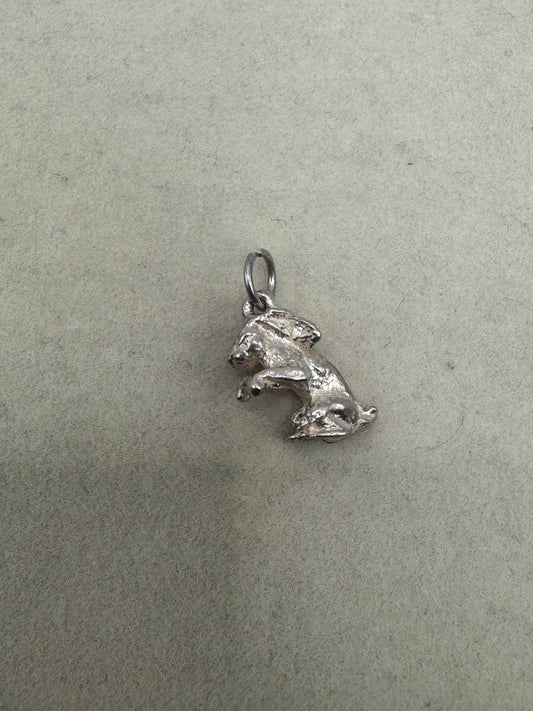 Stirling Silver Rabbit Charm