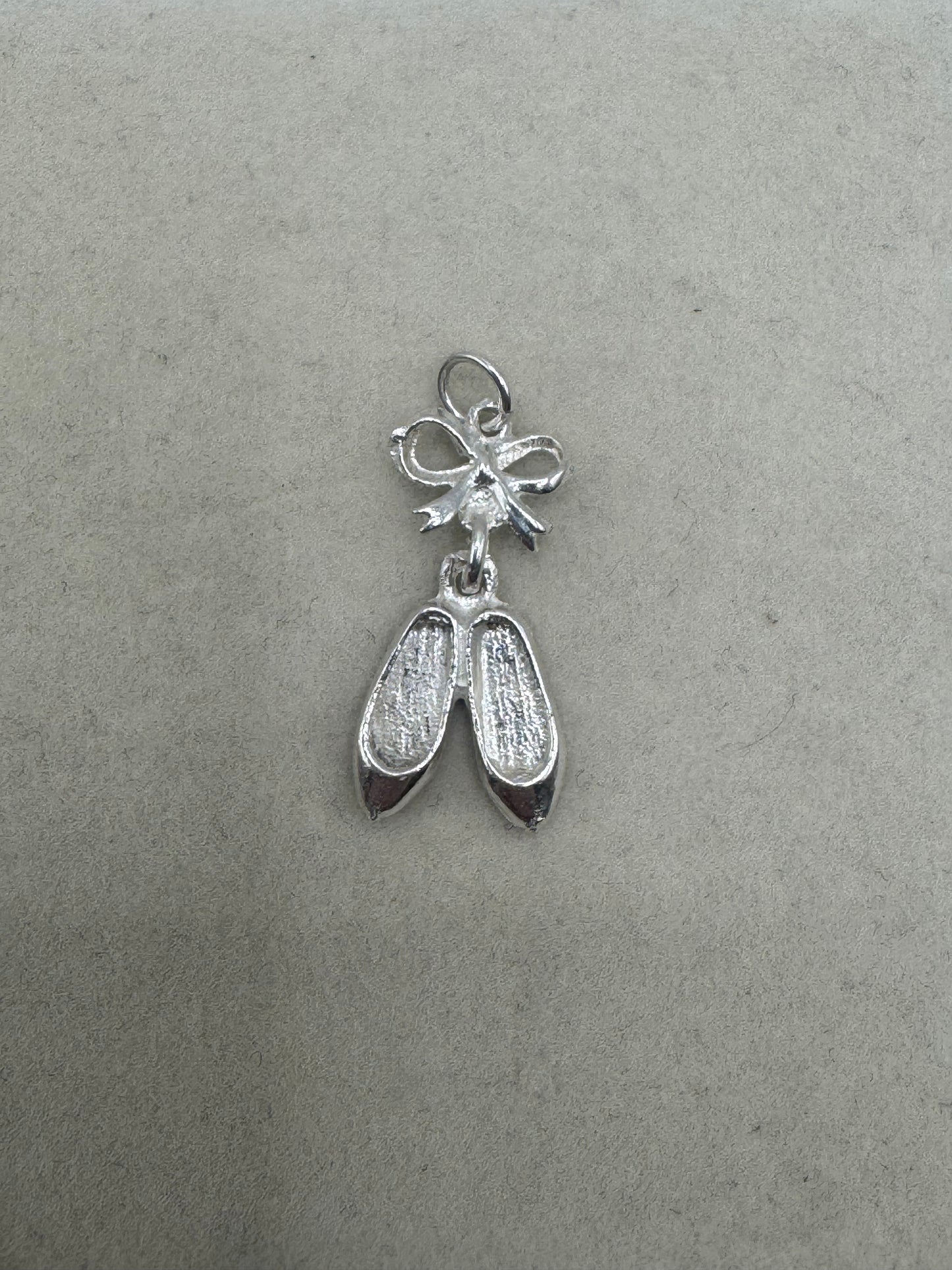 Stirling Silver Ballet Shoes Charm
