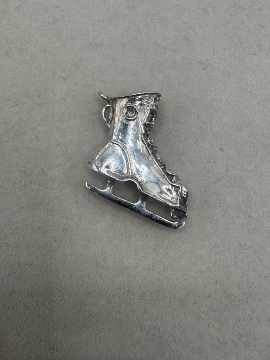 Stirling Silver Ice Skate Charm