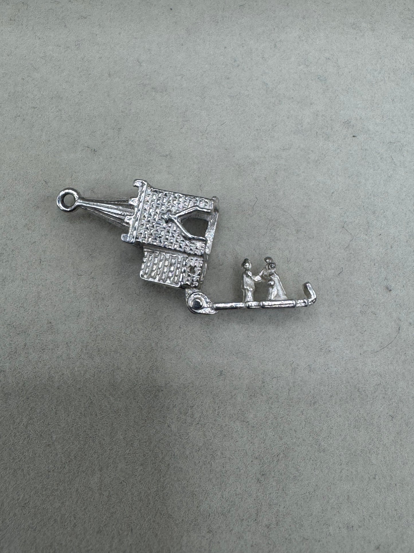 Stirling Silver Church Charm