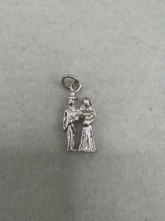 Stirling Silver bride & Groom Charm