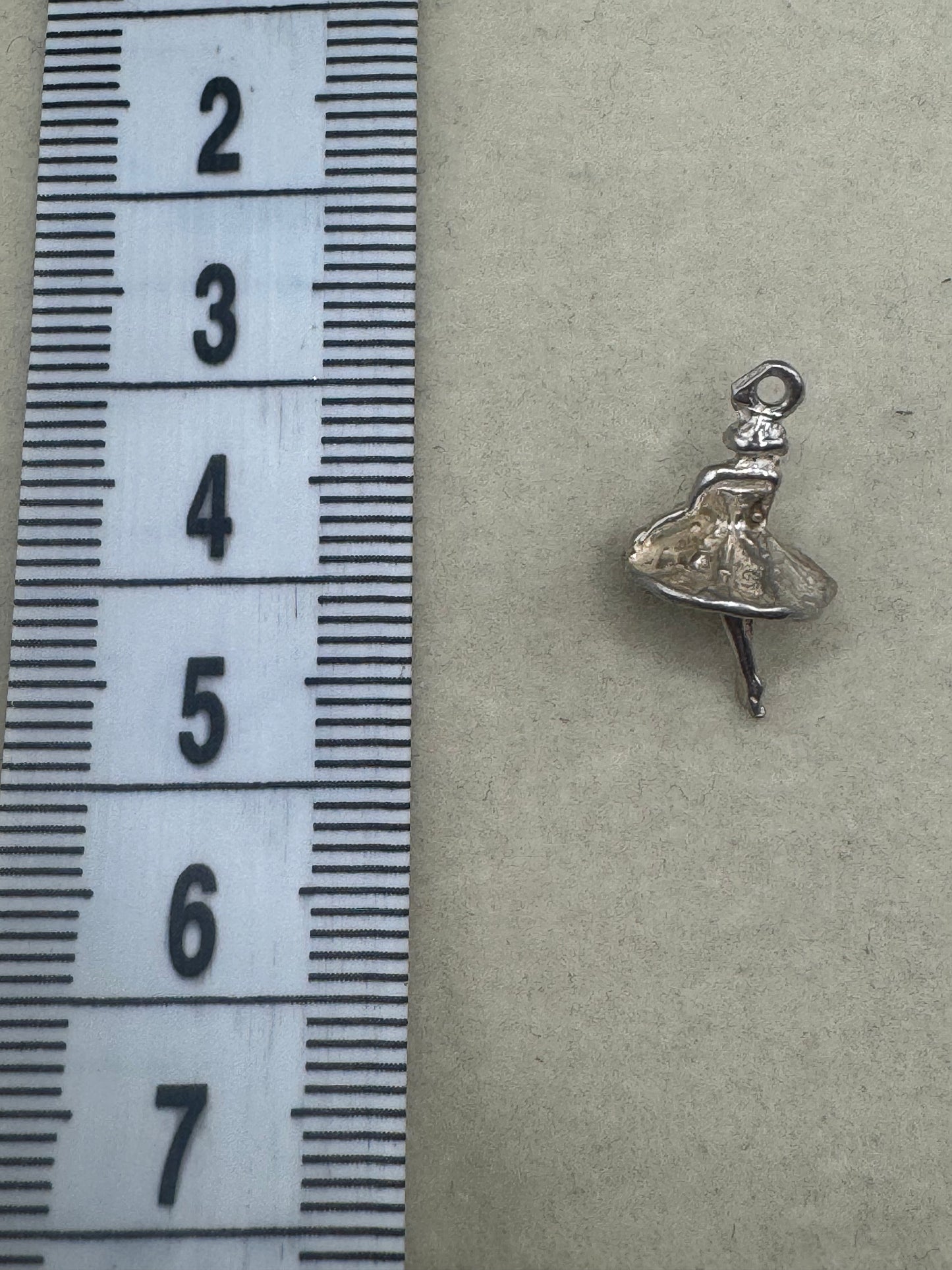 Stirling Silver ballerina Charm