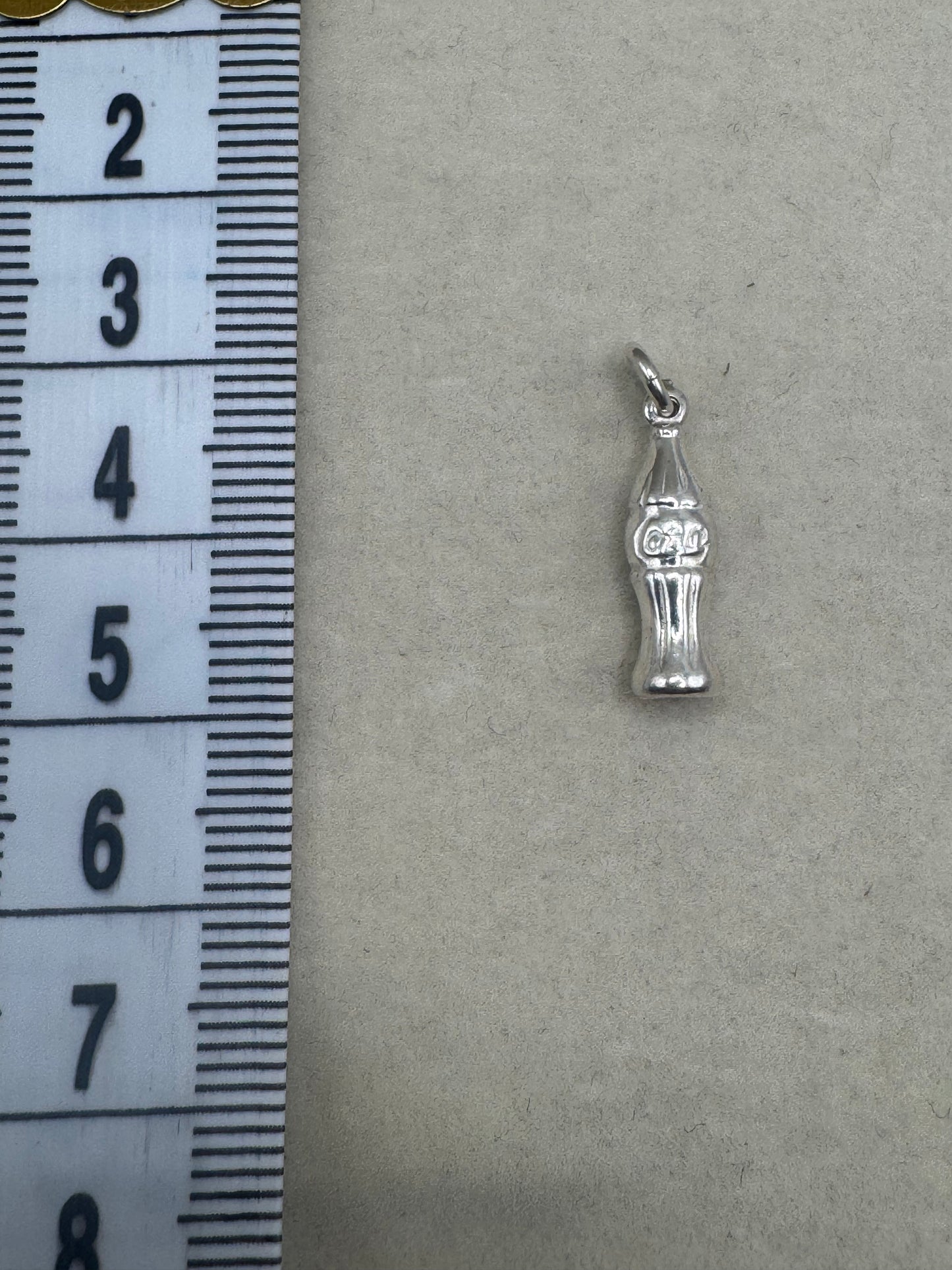 Stirling Silver Coke Bottle Charm
