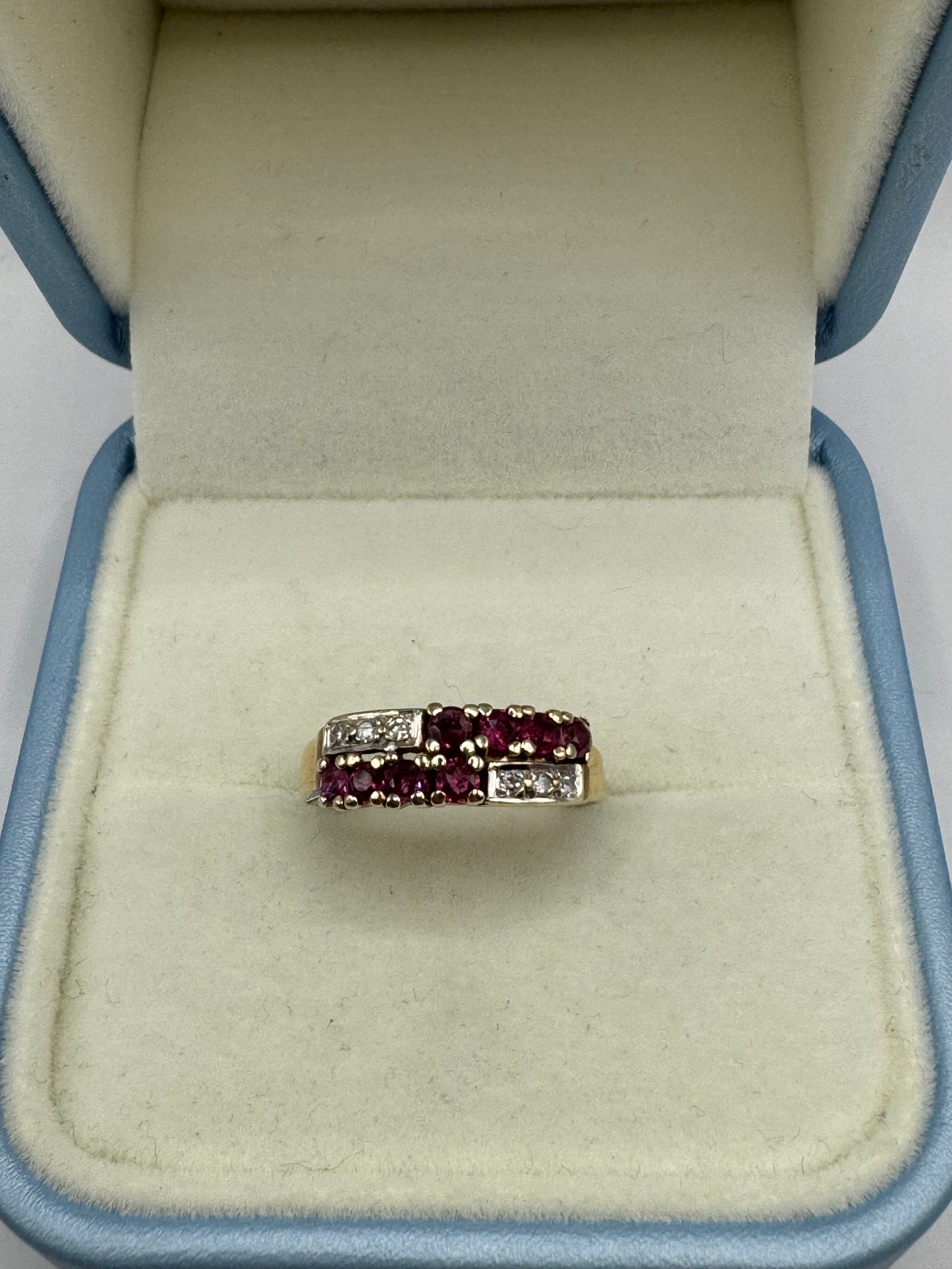 9ct Gold Ruby & Diamond Ring