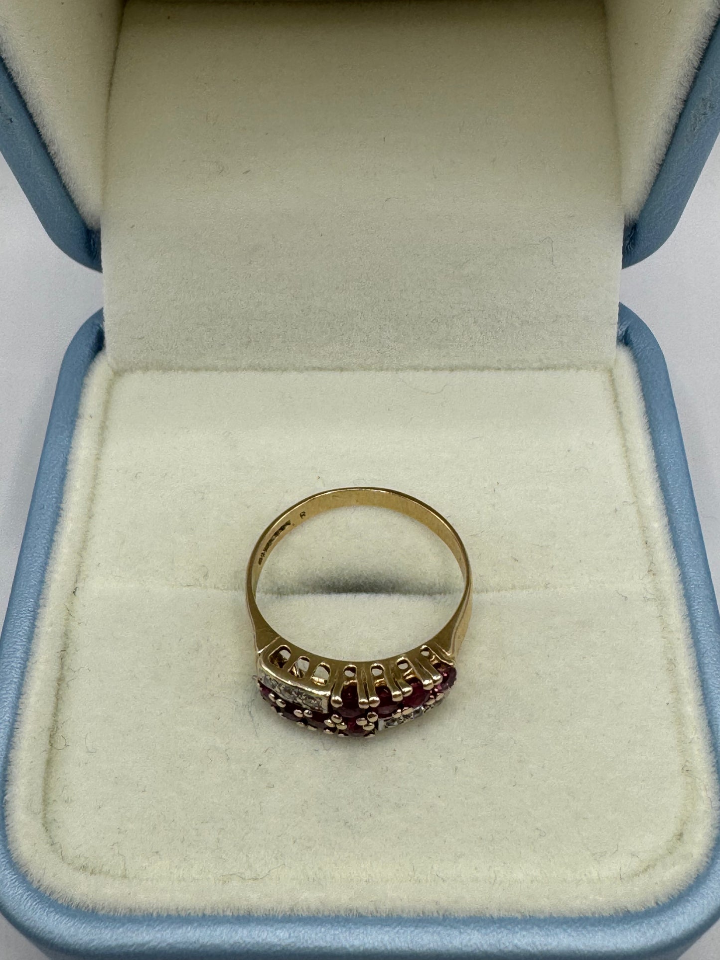 9ct Gold Ruby & Diamond Ring
