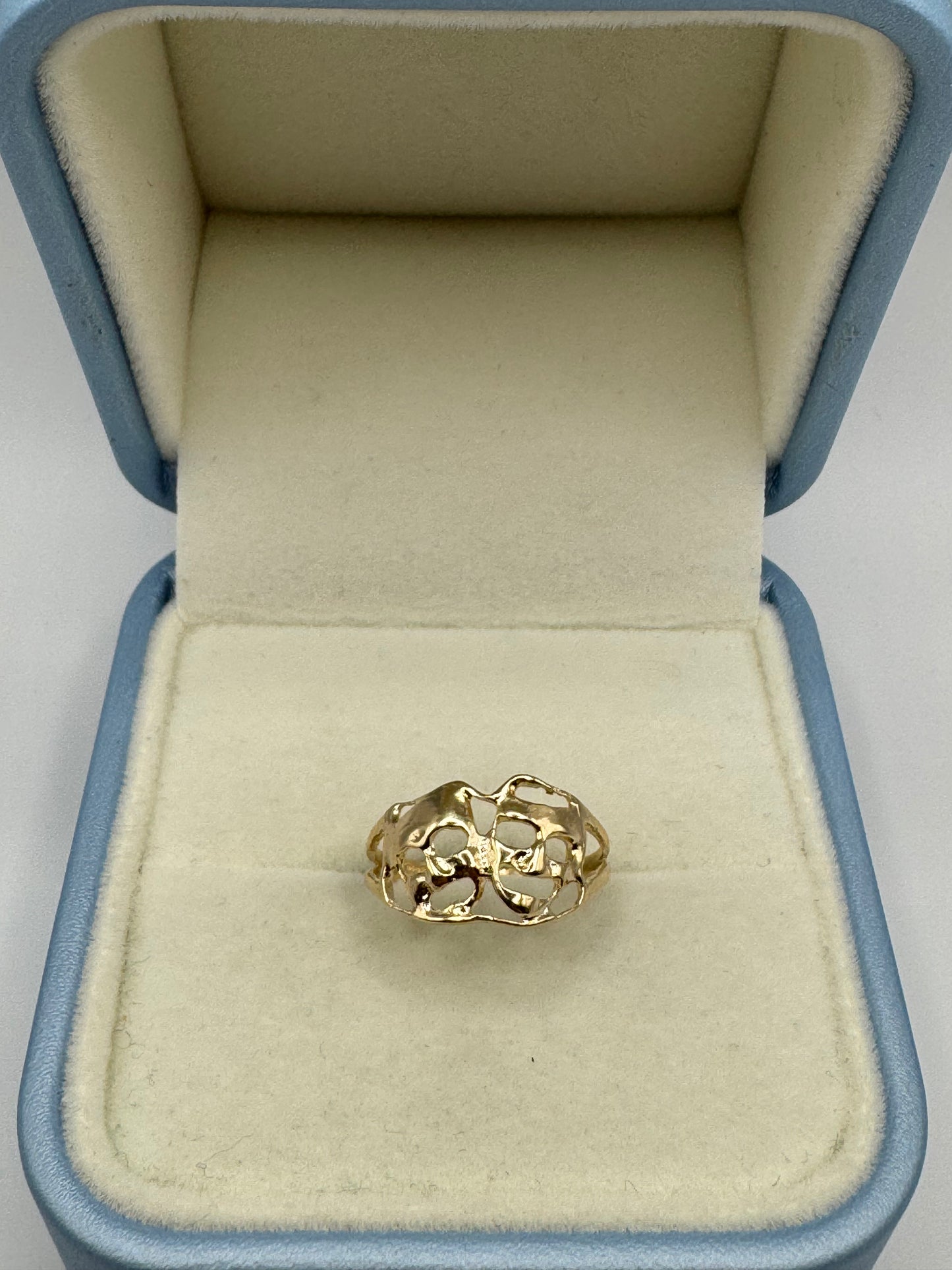 9ct Gold Comedy Masks Ring