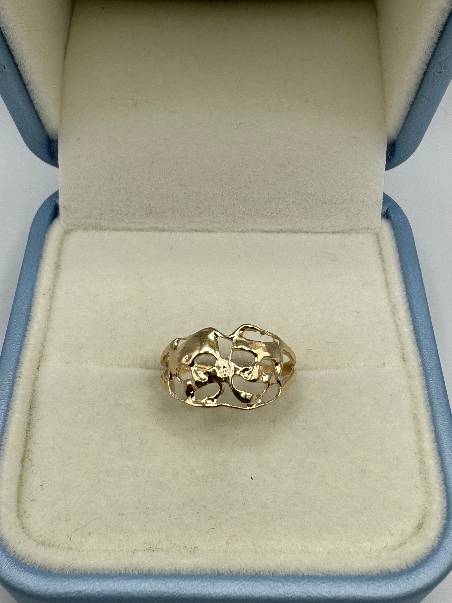 9ct Gold Comedy Masks Ring