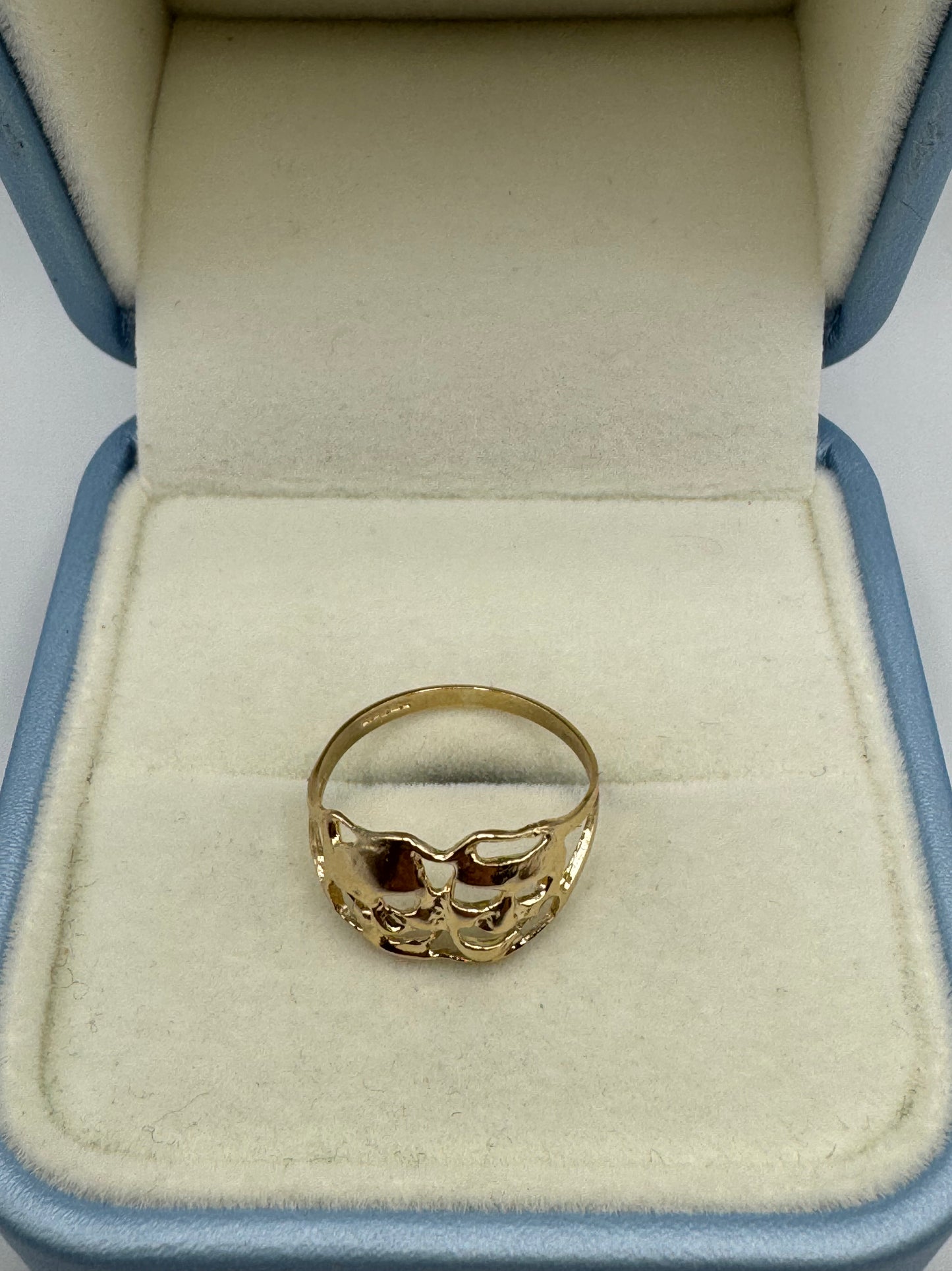 9ct Gold Comedy Masks Ring