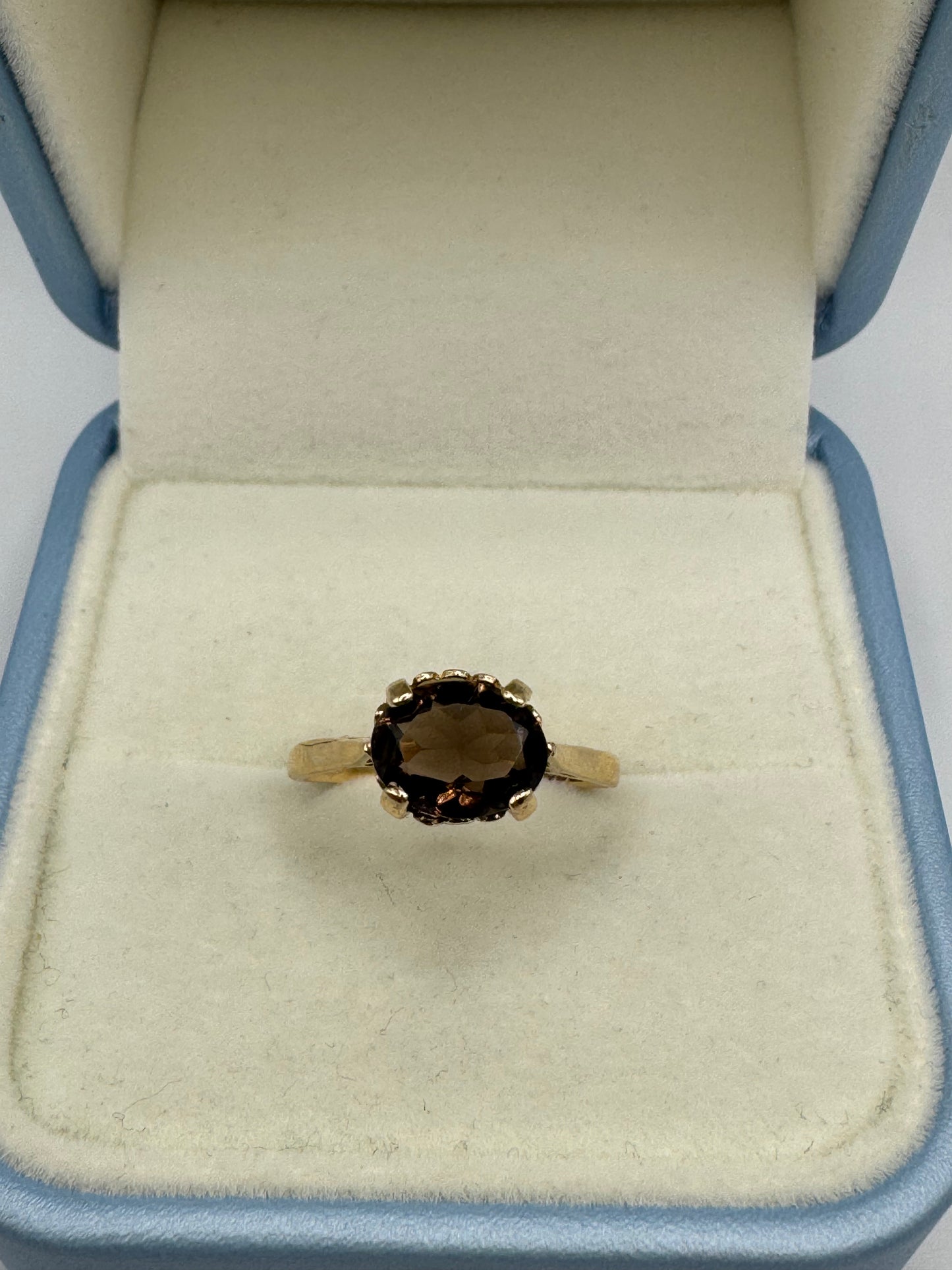 9ct Gold Smokey Quartz Ring