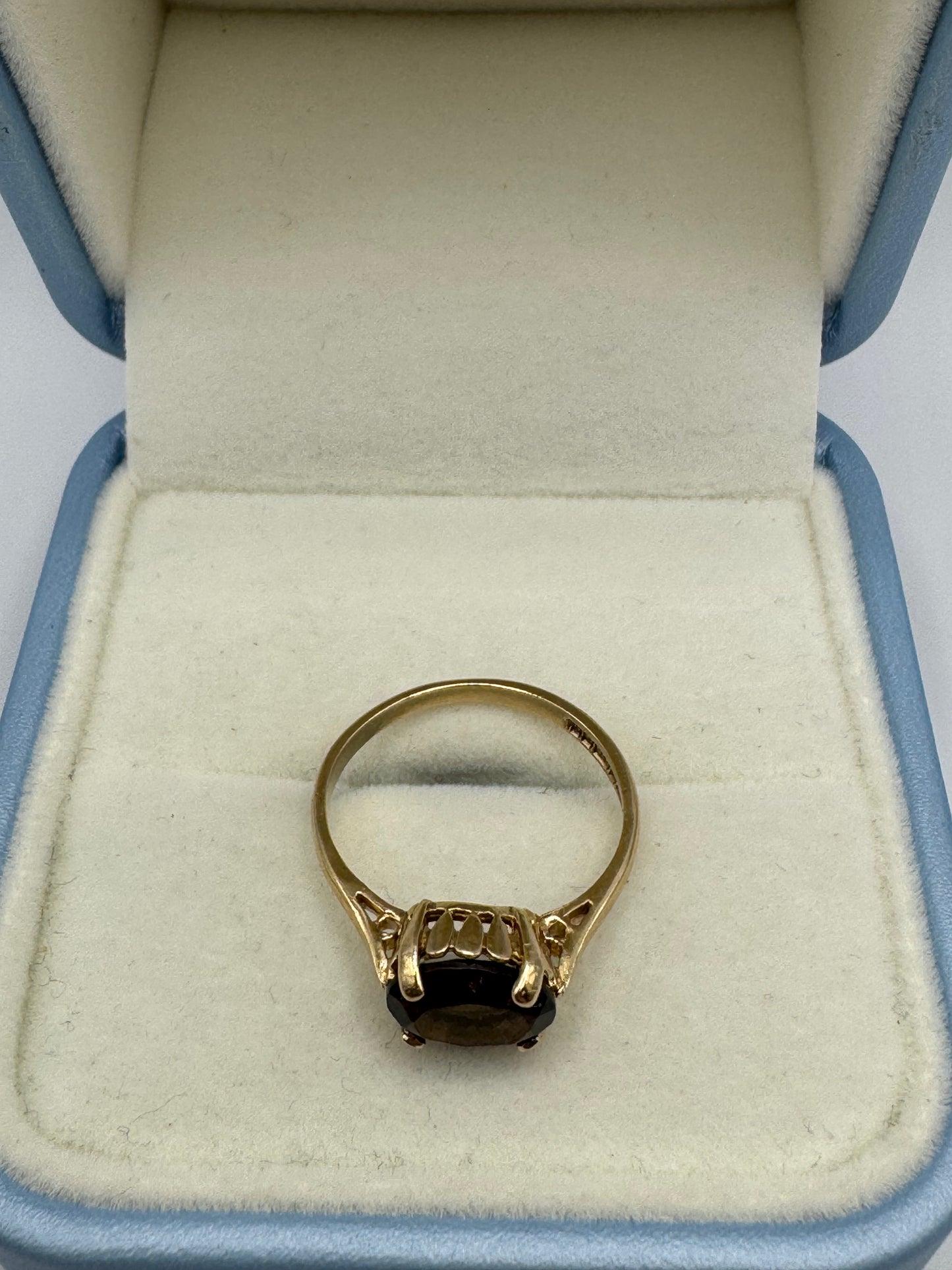 9ct Gold Smokey Quartz Ring