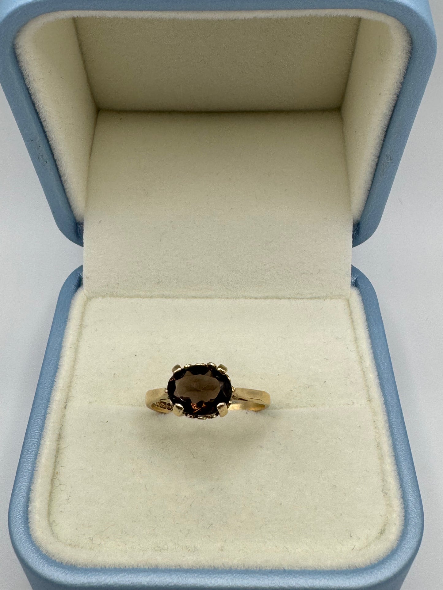 9ct Gold Smokey Quartz Ring